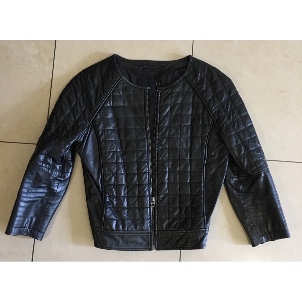 Quilted Faux leather jacket